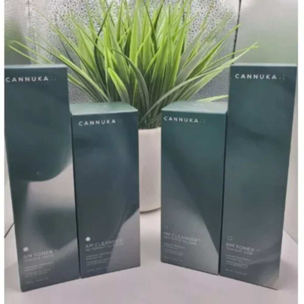Cannuka Luxe Manuka Honey MORNING & NIGHT SET 2x Cleanser & 2x Toner $192 Value